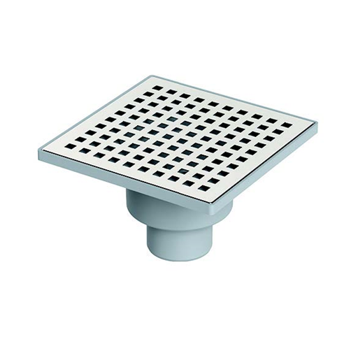 MAXİFLOW YER SİFON-LINE-50-15X15CM-PLS.GÖVDE-PAS.IZGARA-ALT ÇIKIŞ